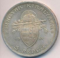 1938. 5P Ag "Szent István" T:2
Adamo P8.1