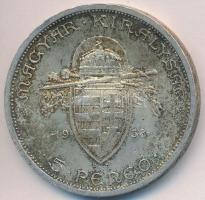 1938. 5P Ag "Szent István" T:2,2-
Adamo P8.1