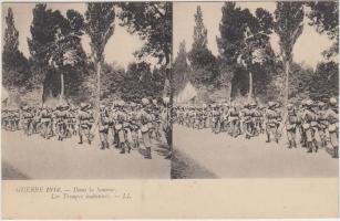 1914 Indiai menetelő katonák, 1914 Indian troops marching