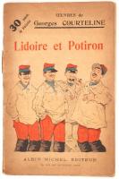 Les Gaités de Lescadron. Lidoire par Georges Courteline. Illustrations de L. Bobled, Albert Guillaume, Barrére et de Sta. Paris, Albin Michel Editeur. KIadói papírkötés, kissé kopottas állapotban / paperback, with faults