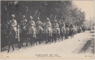 1914 WWI Indian lancier troops, 1914 Első Világháborús Indiai lándzsások.