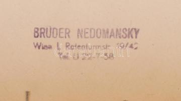 cca 1880-1910 Vienna Austriae, Bécs látképe, a kb. 17-18. sz-i eredeti századforduló környéki reprod...