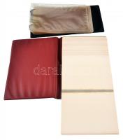 Két darab bankjegy tárolására alkalmas használt album, összesen 67 férőhellyel