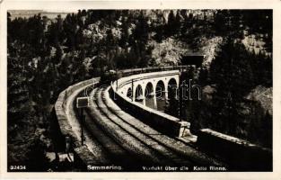 Semmering, Viaduct über die Kalte Rinne / railroad bridge (Rb)