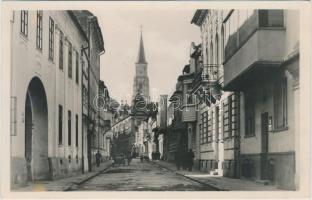 Kolozsvár, Szentegyház utca / street, automobiles