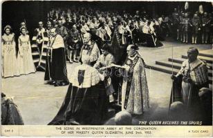 1953 London, Westminster Abbey at the coronation of her Majesty Queen Elizabeth, Raphael Tuck & Sons