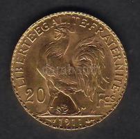Franciaország 1911. 20Fr Au 6,4516g T:1