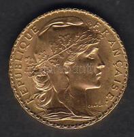 Franciaország 1907. 20Fr Au 6,4516g T:1