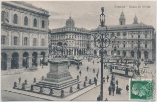 Genova, Piazza de Ferrari, Navigazione Generale Italiana / square, trams (EK)