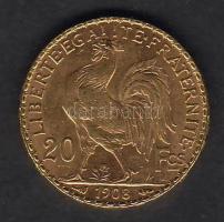 Franciaország 1908. 20Fr Au 6,4516g T:1/2
