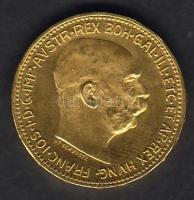 Ausztria 1915 20K Au 6,7751g T:1