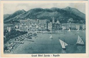 Rapallo, Grand Hotel Savoia, sailing ships