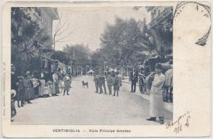 Ventimiglia, Viale Principe Amedeo / street (small tear)