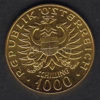 Ausztria 1976. 1000Sch "Babenberger" Au 13,50g T:1