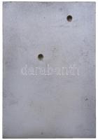 1962. "Első Budapesti Földművesszövetkezeti Virágkiállítás" fém plakett (118x81mm) T:2