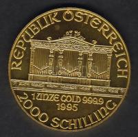 Ausztria 1995. 2000Sch "Wiener Filharmoniker" Au 31,1g T:1