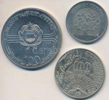 1982. 100Ft Cu-Ni "Labdarúgó VB 1982" + 1984. 20Ft CuNi "FAO" + 1986. 100Ft alpa...