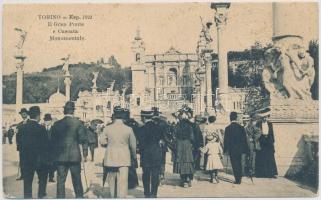 Torino, Il Gran Ponte, Cascata Monumentale / fountain, statues (fl)