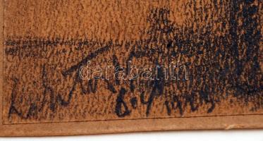 Olvashatatlan jelzéssel: Pécsi Szent Péter és Szent Pál Székesegyház. Grafit, papír, 24×33 cm