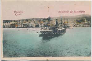 Thessaloniki, Salonique; Quay, steamship