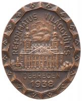 1938. &quot;Református Világgyűlés Debrecen 1938&quot; Br gomblyukjelvény (23x19mm) T:2