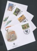 2001 WWF Őshonos antilopfajták sor Mi 702-705 4 FDC