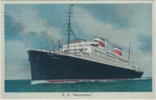 SS Manhattan, United States Lines (small tear)