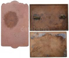 Schuck József 1930. "Duna-Túradíj" Br emlékplakett (72x50mm) + 1977. "Magyar Vitorlás...