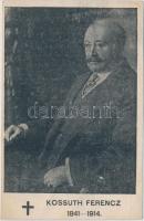 1914 Kossuth Ferenc gyászlap / obituary card (fa)