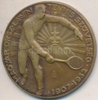 1936. &quot;Magyar Országos Lawn Tennis Szövetség 1907-1932 / Csapatbajnokság 1936 II. hely&quot; Br díjérem &quot;LUDVIG&quot; gyártói jelzéssel (36mm) T:2