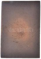 1946. "Magyar Tekéző Szövetség 1934 - 1946. I. o. 8-as cs. I. hely" Br díjplakett (70x50mm...