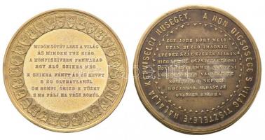 1865. "Országgyűlési Emlék" aranyozott Br emlékérem, peremen "E:M" gyártói jelzé...