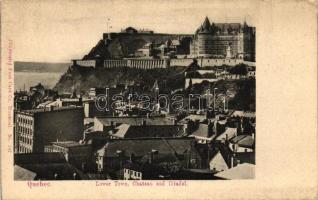 Québec, Lower town, Chateau and citadel (EK)