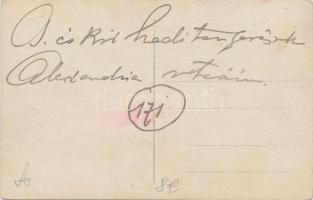 Cs. és kir. haditengerészek Alexandria utcáin / K.u.K. mariners in a street in Alexandria, photo