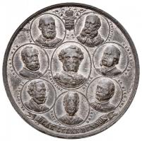 August Kleeberg 1867. "I. Ferenc József budai koronázására" Sn emlékérem. "LELJE NÉPE...