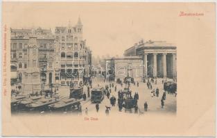 Amsterdam, De Dam / square, trams