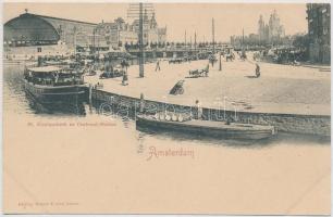 Amsterdam, St. Nicolaaskerk, Centraal Station / church, railway station, steamship