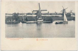 Zaandam, mills, boat