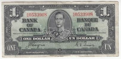 Kanada 1937. 1$ T:III,III- Canada 1937. 1 Dollar C:F,VG