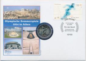 Németország 2004. 2&#8364; "Athéni Nyári Olimpia" első napi bélyeges borítékon T:1 GErmany 2004. 2 Euro "Olympic Games Athens"  in coin letter with stamp, first day of issue C:UNC