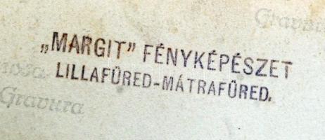 cca 1930 Lillafüred a kilátógól, Margit fényképészet pecsétjével jelzett kép, 18x24 cm