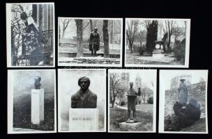 1986 Kerekes Gábor fotósorozata a pécsi Dóm téren megtekinthető szobrokról, 7 db feliratozott fotó a Képes 7 archívumából, 24x18 cm