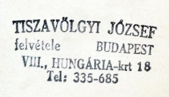 1955 Tiszavölgyi József: Modell a tükör előtt, pecséttel jelzett vintage akt tanulmány, finoman erot...