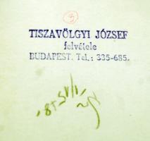 cca 1960 Tiszavölgyi József: A bevont villamosbérletek nyilvántartásba vétele, pecséttel jelzett vin...
