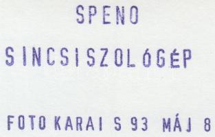 1973 Karai Sándor: Speciális sín-csiszoló autó Budapesten, 2 db feliratozott kép 9x14 cm
