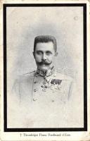 Archduke Franz Ferdinand of Austria, obituary card (EB)