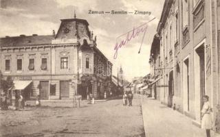 Zimony, Zemun; street, shop of Franz Baver