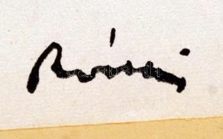 Rippl-Rónai József (1861-1927): Agarak, cinkográfia, papír, jelzett a cinkográfián, paszpartuban, 24...