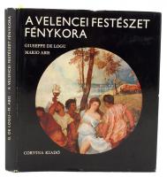 De Logu, Giuseppe, Abis, Mario: A velencei festészet fénykora. 48 színes egészoldalas képpel.  Bp., 1975, Corvina. Kiadói egészvászon kötésben, fedőborítóval, jó állapotban.