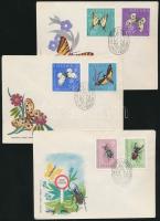 Rovar sor 6 db FDC-n Insects set on 6 FDCs